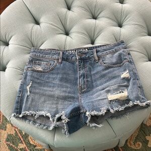 Idyllwind Blue Distressed Jean Shorts